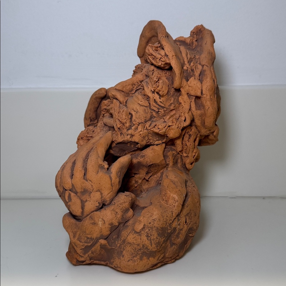 Vintage Expressive Rustic Terracotta Sculpture ‘The Sea Officer’ by Bill Hoskins - Picture 4 of 7